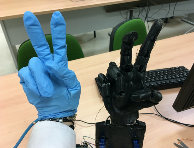 Mano robótica para rehabilitación